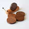 SnailShaped Wood Cup Mat Set  Heat Insulation Table Placemats Wooden Tea Coaster  Tray  Creative Gi 1