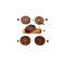 SnailShaped Wood Cup Mat Set  Heat Insulation Table Placemats Wooden Tea Coaster  Tray  Creative Gi 5