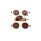 SnailShaped Wood Cup Mat Set Heat Insulation Table Placemats Wooden Tea Coaster Tray Creative Gi 5