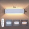 Modern LED Wall Light with 2.4G Remote, 16W Dimmable Indoor Wall Lamp for Home & Office