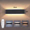 Modern LED Wall Light with 2.4G Remote, 16W Dimmable Indoor Wall Lamp for Home & Office