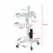 Dental Mobile Workstation Adjustable Medical Trolley For Oral Scanner Laptop Hospital Equipment 5