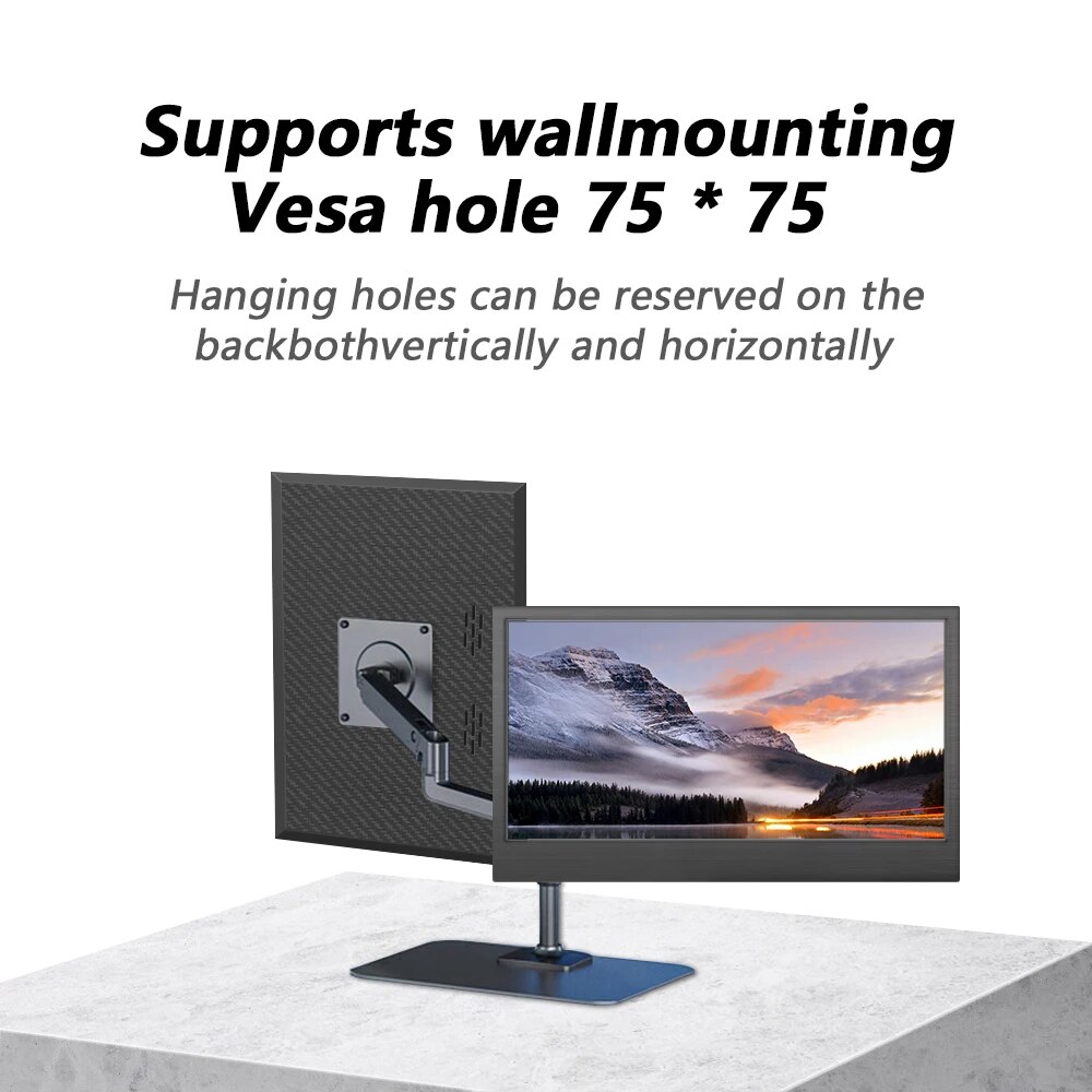 156 Portable Monitor  1080P 60Hz Game Screen For Laptop Mac Xbox PS5  Nintendo Switch With TypeC 2