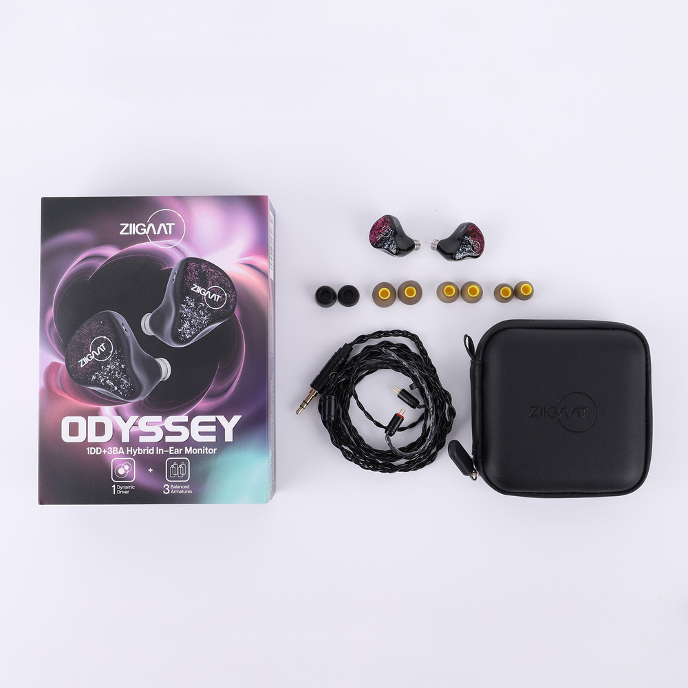 Odyssey 1DD+3BA Hybrid In-Ear Monitor – HiFi Wired Earphones for Audiophiles & Musicians