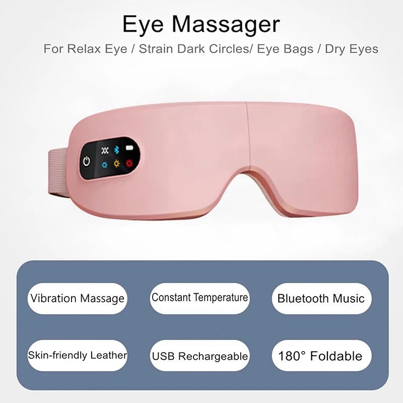 4D Smart Airbag Eye Massager Vibration Hot Compress Bluetooth Eye Care Instrument Glasses 1