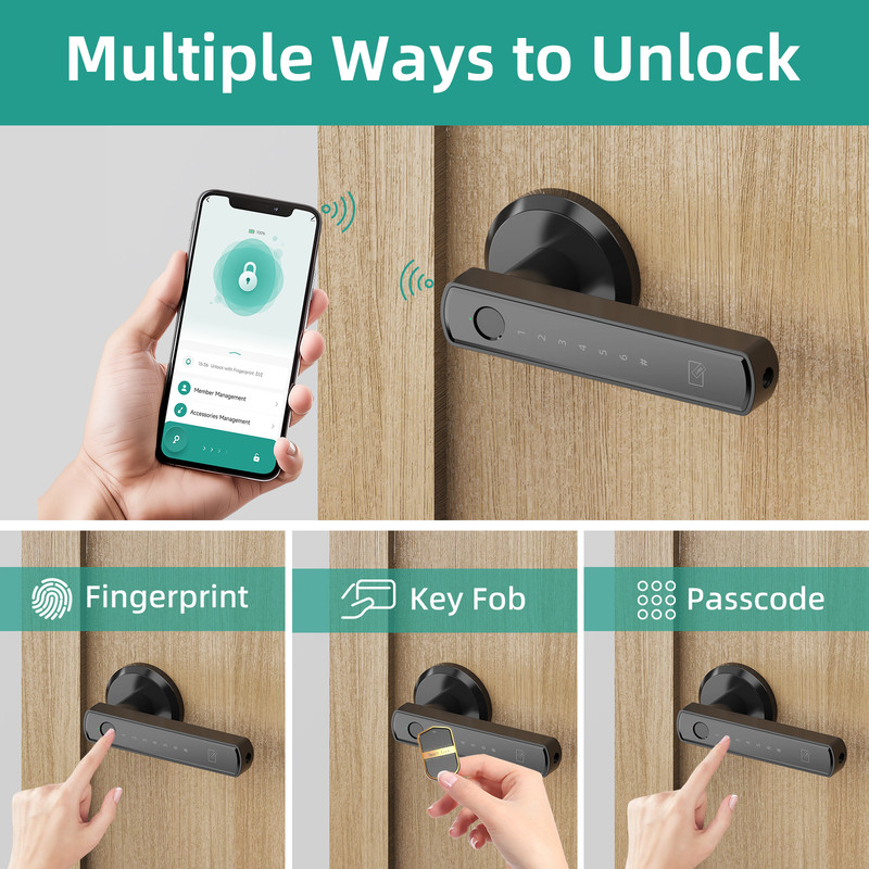 Viladepot Smart Lock Fingerprint  Touchscreen Keypad Door Lock 2