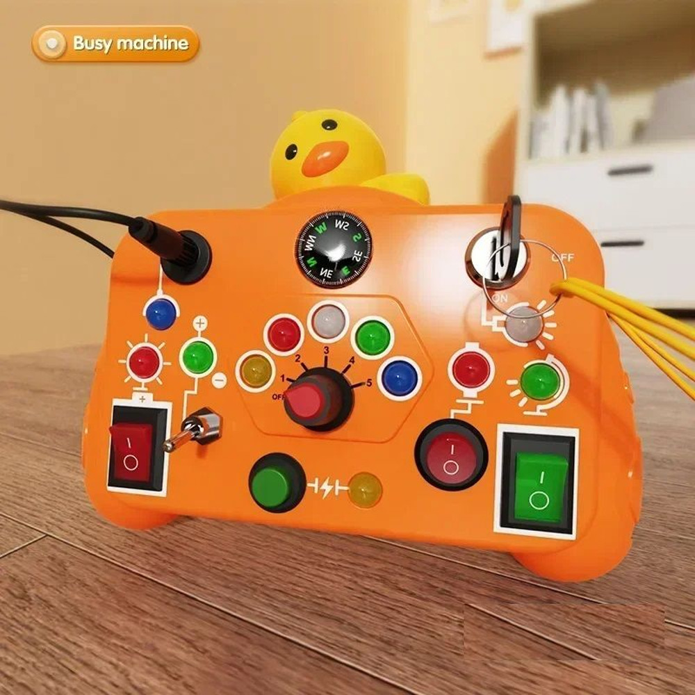 Montessori Busy Board Sensory Toys Cartoon LED Light Switch Control Board For Toddlers 24 Years Tra 10