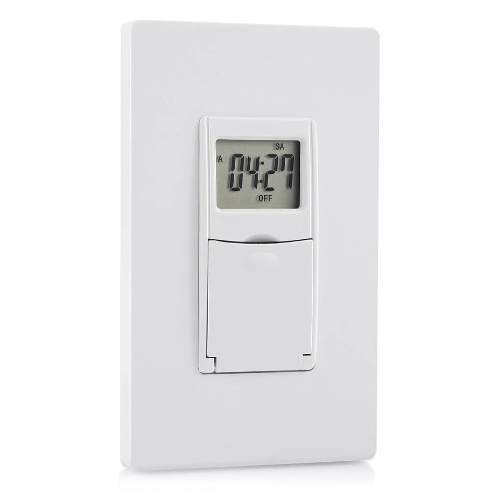 7Day Programmable InWall Digital Timer Switch For Fans Lights 0