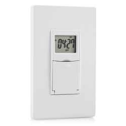 7-day programmable in-wall digital timer switch for fans & lights