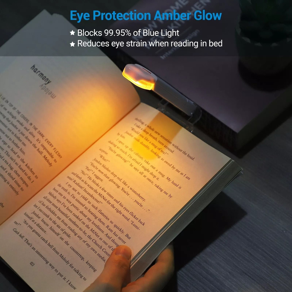 USB Rechargeable Book Reading Light 4 Brightness Levels Lamp For Kids 2