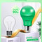 Green Light Bulb 4 Pack A19 LED 9 W E26 60 W Equivalent Eco Bulbs 9
