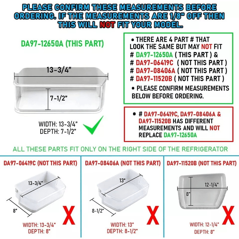 Door Shelf Bin Premium Samsung Refrigerator Replacement 3