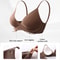 Women Sexy Seamless Bras Deep V Neck Bralette Sexy Lingerie Letter Strap Tops Push Up Underwear Wir 4