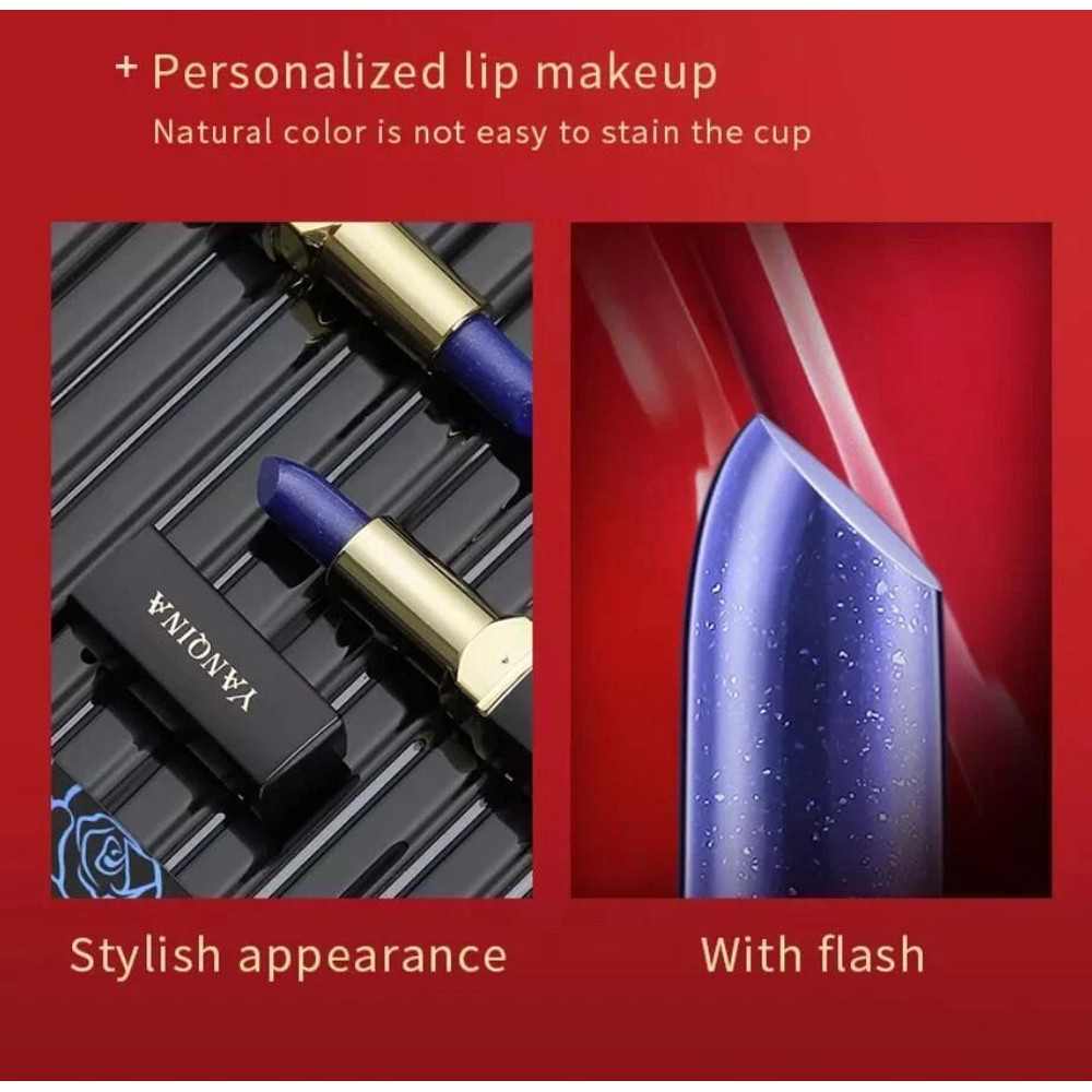 Magical Discoloration BlueRose Temperature Changing Lipstick ColorShifting Moisturizing Long Last 3