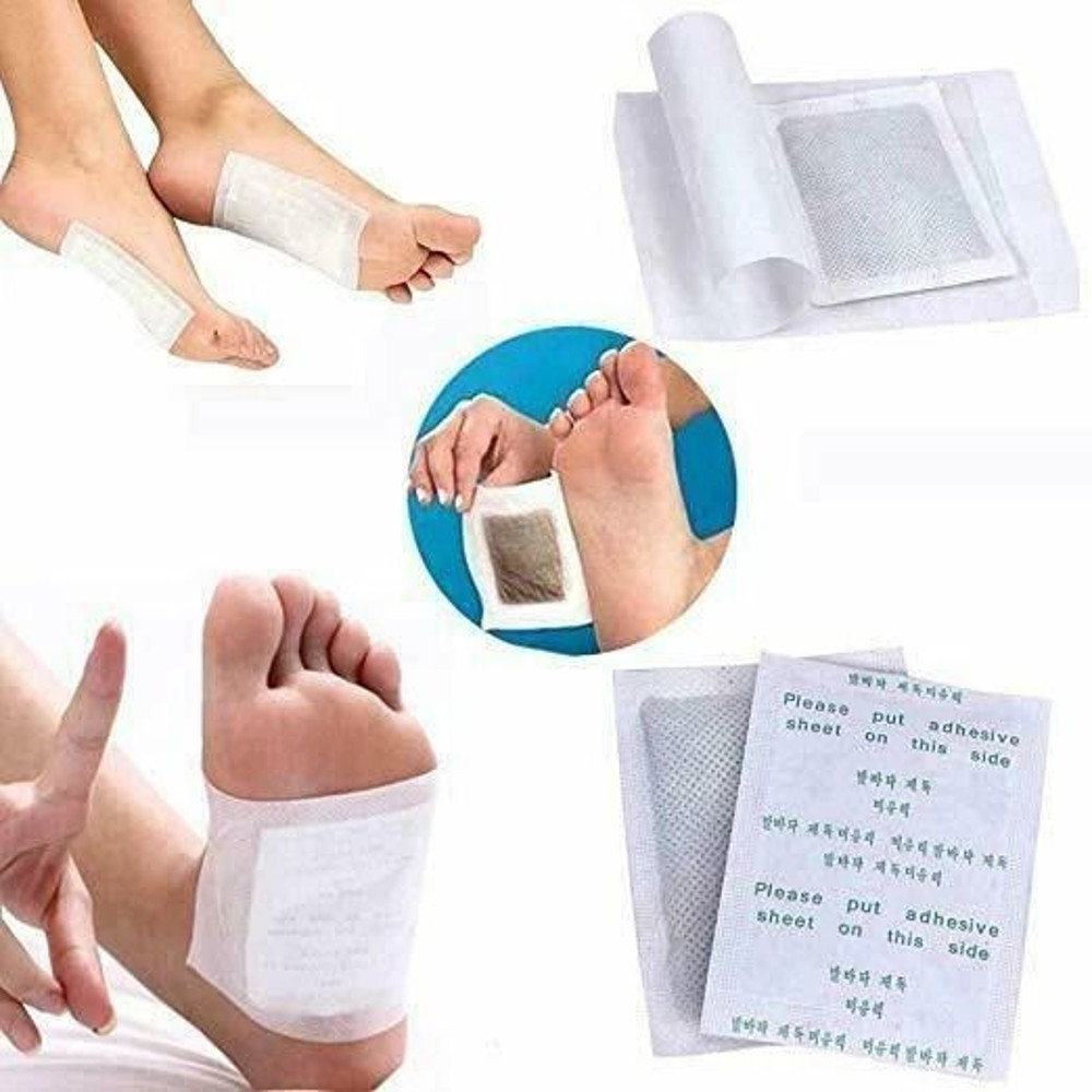 10 Cleansing Detox Foot Pads Herbal Organic Patches For Pain Relief Toxin Removal 4