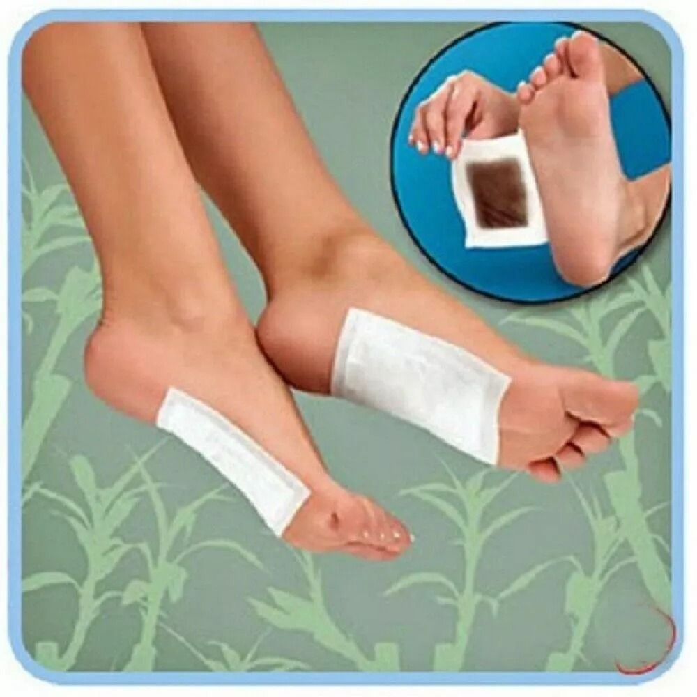 10 Cleansing Detox Foot Pads Herbal Organic Patches For Pain Relief Toxin Removal 7