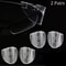 2 Pairs Universal Eyeglasses Side Shields Flexible SlipOn Safety Glasses Shield For Added Protecti 0