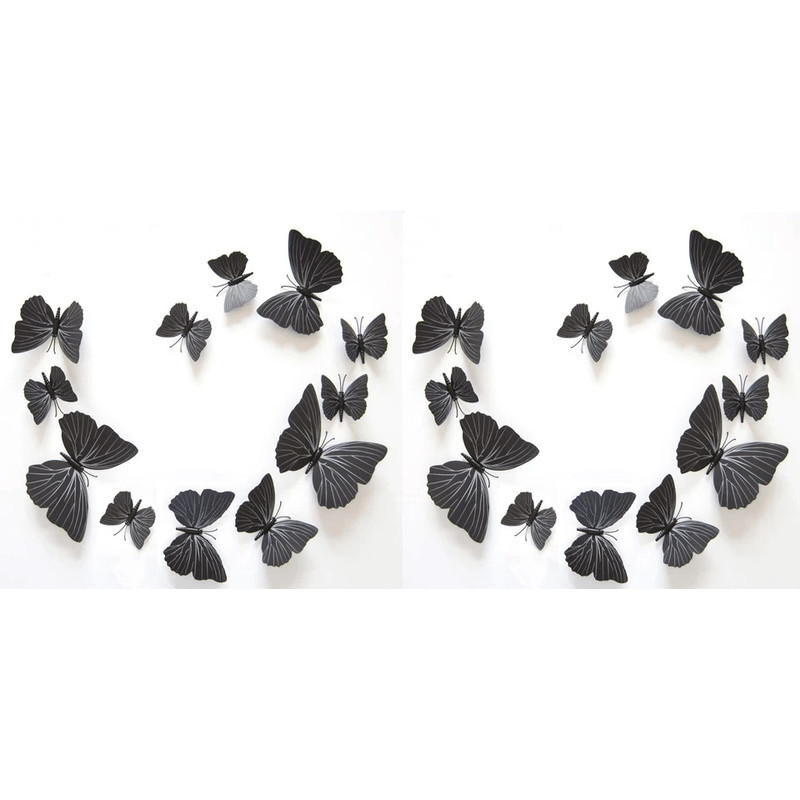 3D Butterfly Wall Stickers Magnetic Decals Home Room Decor Magnetic Peel And Stick Butterfly Deca 2