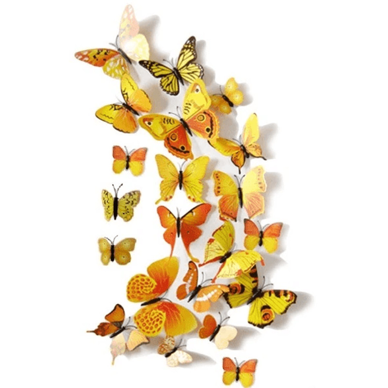 3D Butterfly Wall Stickers Magnetic Decals Home Room Decor Magnetic Peel And Stick Butterfly Deca 4