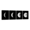 Black Abstract Moon Canvas Painting High Definition Wall Art For Home Office 0