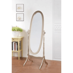 swivel full length wood cheval floor mirror, elegant design