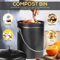 Compost Bin With Lid Includes Spare Charcoal Filter Utopia Kitchen Countertop Compost Pail 2