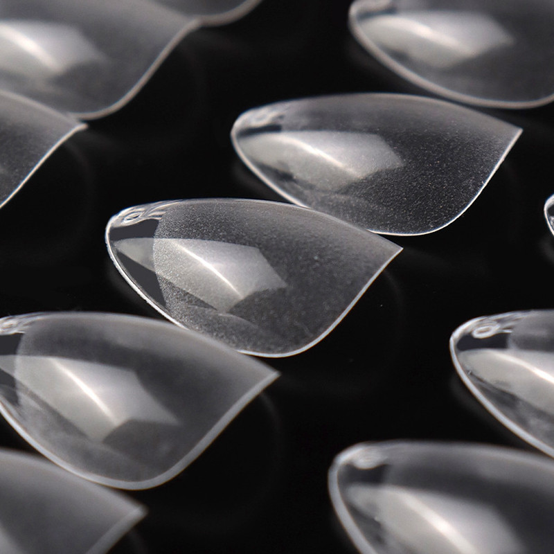 Super Short Almond Press On Nails, Full Cover Soft Gel Tips for Small Nail Beds, No File, No Glue Fake Nails