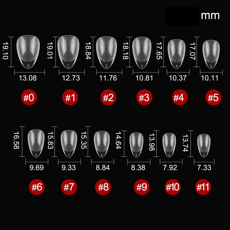 Super Short Almond Press On Nails, Full Cover Soft Gel Tips for Small Nail Beds, No File, No Glue Fake Nails
