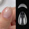 Super Short Almond Press On Nails, Full Cover Soft Gel Tips for Small Nail Beds, No File, No Glue Fake Nails