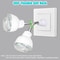AutoOn Motion Sensor Night Light LED PlugIn Wall Lamp For Stairs Bedrooms Hallways AC Outlet 2