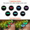 Outdoor Solar Pathway Lights 7 Color Changing Landscape Lamps For Garden Yard Christmas Decor 2