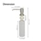 300ml Stainless Steel Kitchen Sink Soap Dispenser Polish Finish Hand Liquid Pump Bottle 5