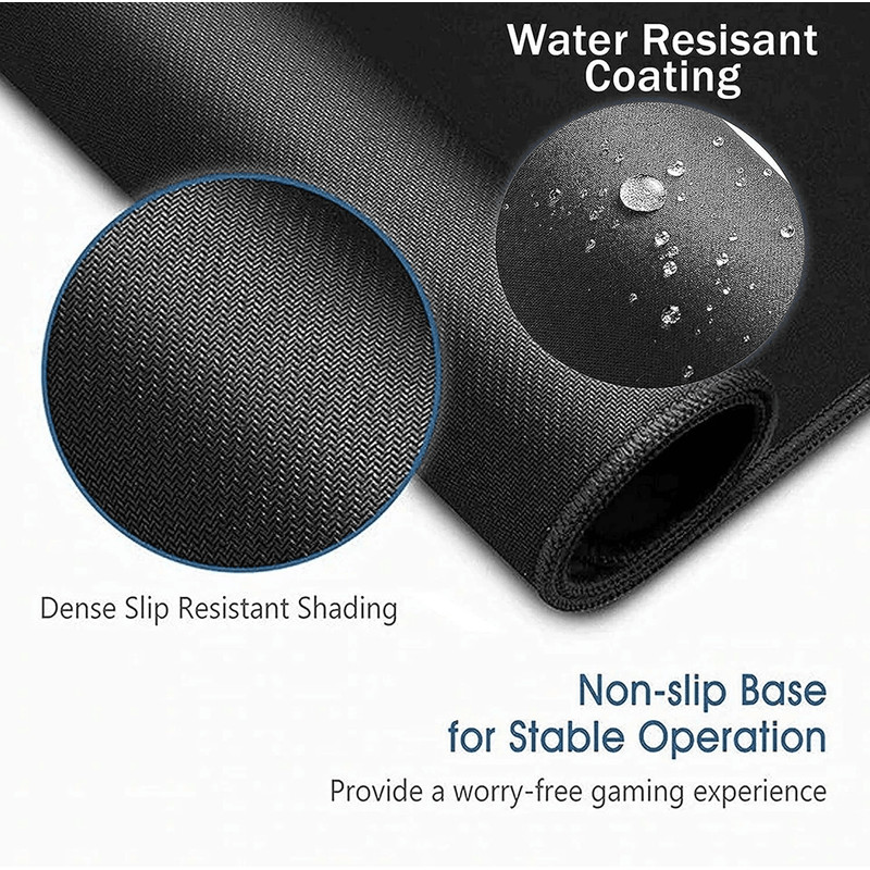 Non Slip Mouse Pad Stitched Edge For PC Laptop Computer Gaming Rubber Base 2