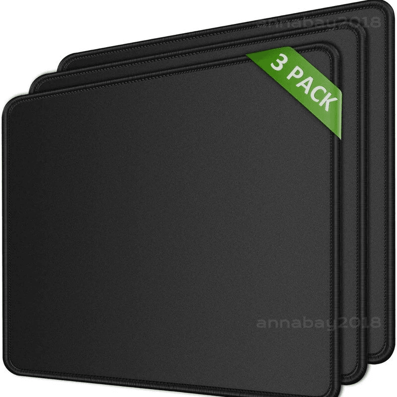 Non Slip Mouse Pad Stitched Edge For PC Laptop Computer Gaming Rubber Base 0