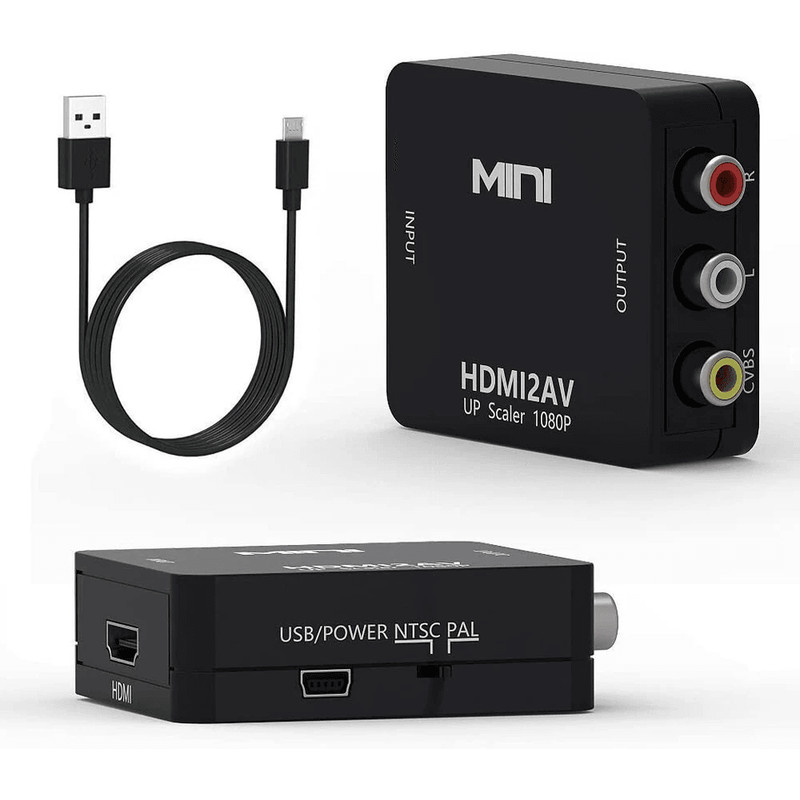 HDMI To RCA AV Adapter Converter Cable CVBS Composite HD Video Audio 3