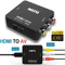 HDMI To RCA AV Adapter Converter Cable CVBS Composite HD Video Audio 0