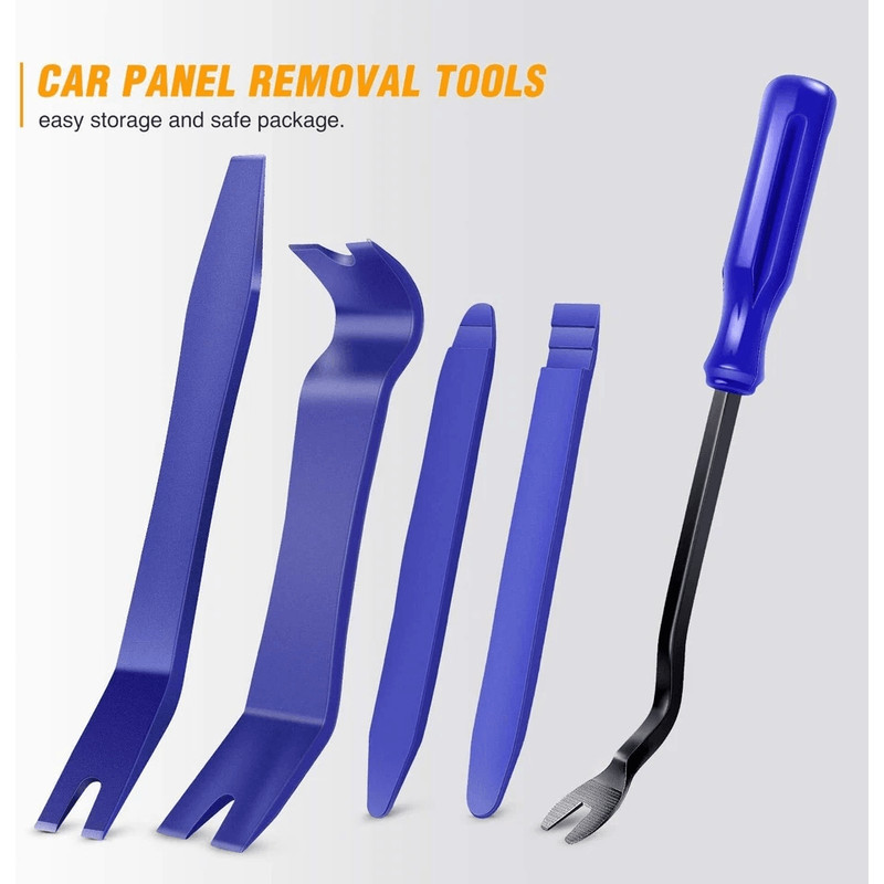 Plastic Trim Removal Pry Tool Set Car Radio Panel Door Dash Clip Fasteners Kit Durable Nylon Pry To 1
