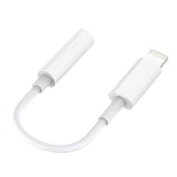 lightning to 3.5mm headphone adapter for iphone, aux audio dongle cable connector