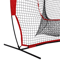Softball Baseball Practice Net Portable Hitting Batting Net Bow Frame With Carry Bag 3