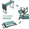 Folding Garden Kneeler Bench Soft Cushion Seat Pad With Tool Pouch Heavy Duty Steel Kneeling Bench 3