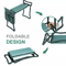 Folding Garden Kneeler Bench Soft Cushion Seat Pad With Tool Pouch Heavy Duty Steel Kneeling Bench 3