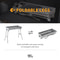 Foldable Charcoal BBQ Grill Portable Stainless Steel Backyard Cooker For Camping Parties 6
