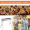Foldable Charcoal BBQ Grill Portable Stainless Steel Backyard Cooker For Camping Parties 3