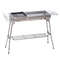 Outsunny Portable Folding Charcoal BBQ Grill Stainless Steel Camp Picnic Cooker With Carrying Case 3