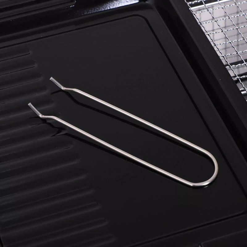 Outsunny Portable Folding Charcoal BBQ Grill Stainless Steel Camp Picnic Cooker With Carrying Case 4