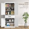 Farmhouse Pantry Cabinet With Barn Doors 72 Tall Kitchen Storage With Spacious Drawer 4