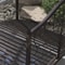 Black Bronze Metal Garden Bridge 4 Foot Curved Outdoor Decorative Pond Archway 3