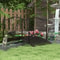Black Bronze Metal Garden Bridge 4 Foot Curved Outdoor Decorative Pond Archway 2