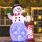 8 Ft LED Light Up Snowman Outdoor Christmas Inflatable Lighted Yard Decoration 0