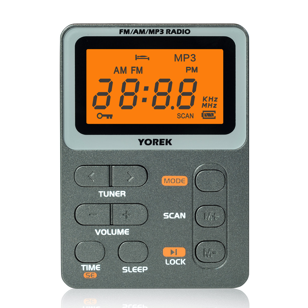 Mini Digital AMFM Portable Radio Best Reception MP3 Music Player With TF Card Slot  Earphone Jack C 0